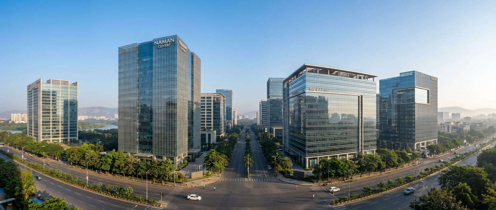 Mumbai BKC skyline