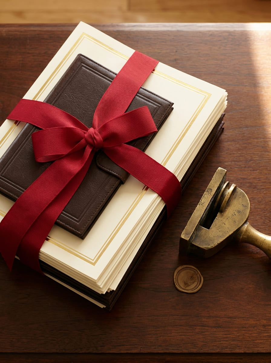 Stack of corporate certificates